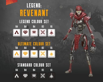 Revenant Apex Legends Keycaps: OEM Profile, Cherry MX Compatible