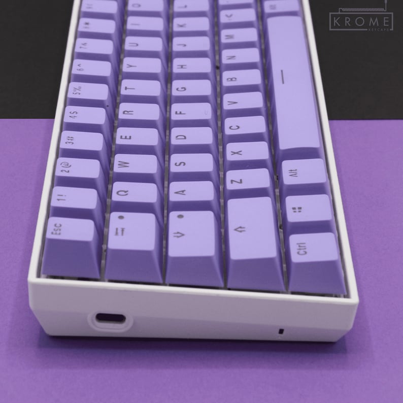 Purple Dual Language Keycaps: US + Keychron - Thumbnail 5