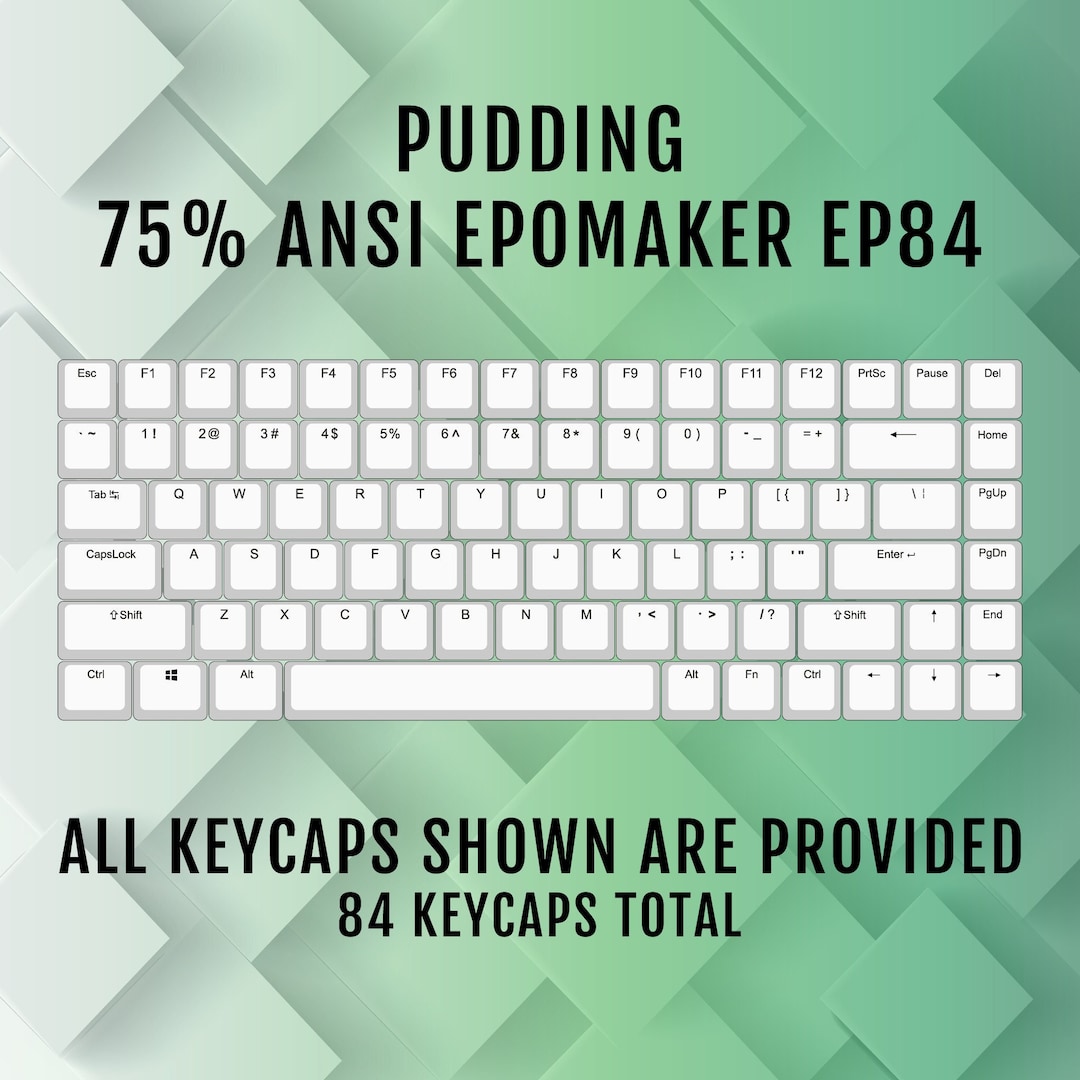 ANSI/ISO - Epomaker EP84 75% - Double Shot Pudding Pbt