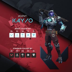 KAY/O - Valorant Keycaps - Agent Abilities  - OEM Profile - Fits Cherry MX Switches & Compatible Others - Keycap Gifts