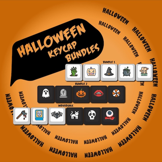 Halloween Keycaps: PBT Cherry MX Switch Keyboard - R4 Row