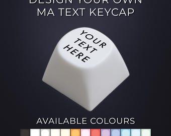 Tecla de perfil MA personalizada: texto personalizado, compatible con Cherry MX