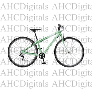 Bike Sublimation Image, Watercolor Antique Green Bicycle, Vintage Bicycle Artwork, Digital Download, Bike drawing, Digital Bike Download