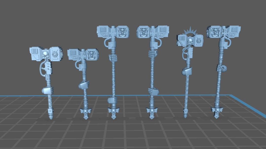 Demon Slaying Hammers Dmgminis 28/32mm Scale Etsy