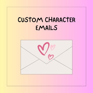e-mails com caracteres de conforto personalizados