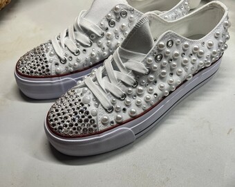 CUSTOM WEDDING SNEAKERS for Brides, Bridesmaids or just for Fun!