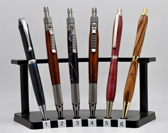 さまざまなスタイルの硬材およびアクリル製カスタム シャープペンシル (0.07 mm) (制約のある部品については、更新情報をメールでお知らせください)