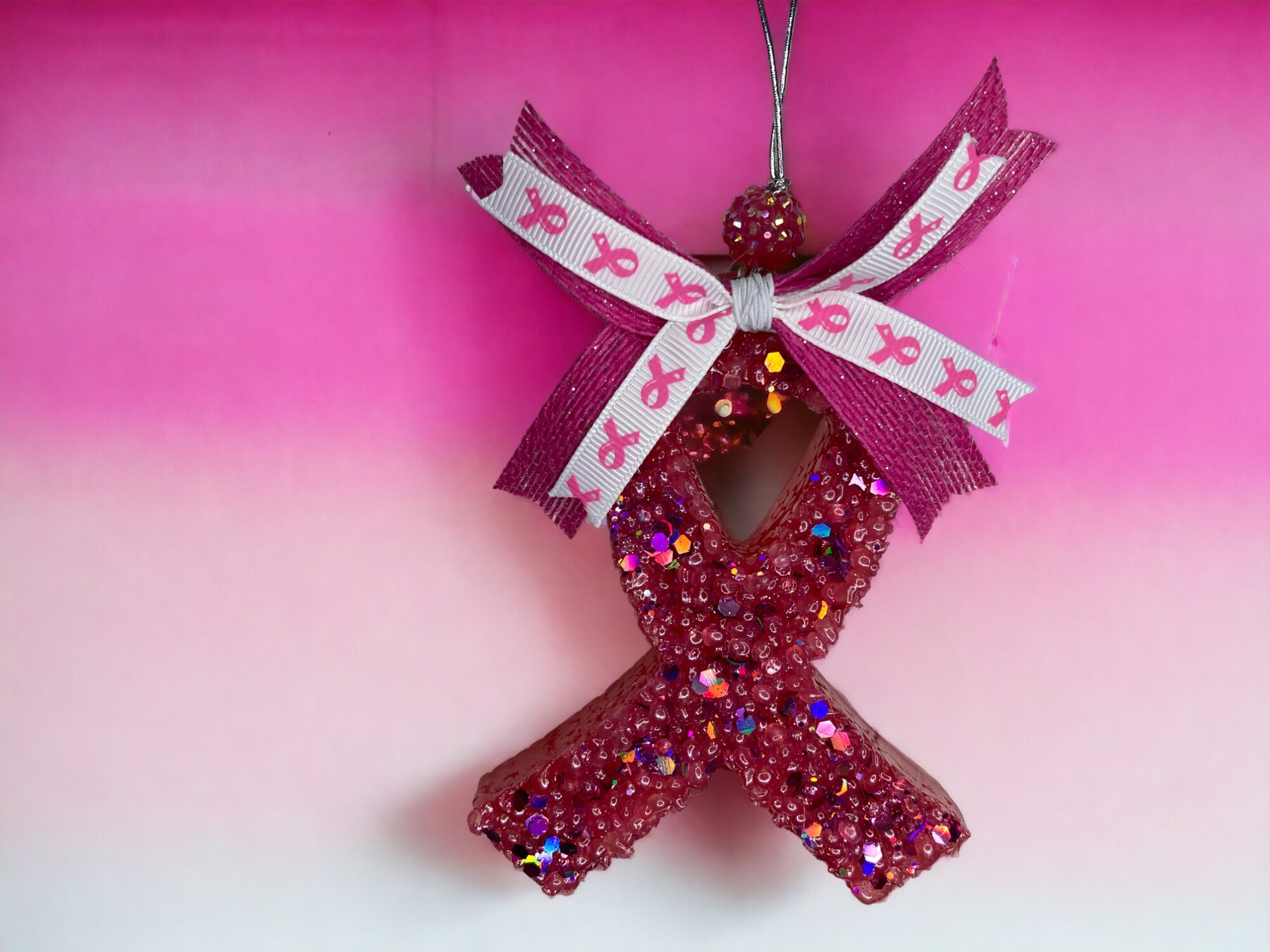 Breast Cancer Ribbon Car Freshie Car Freshie Breast Cancer Awareness