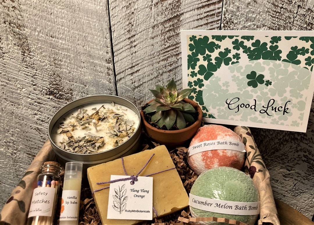 Good Luck Spa Gift Box Good Luck Relaxation Gift Congratulations and