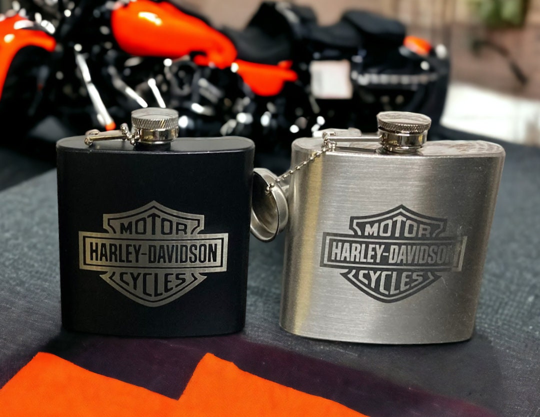 harley davidson flask set