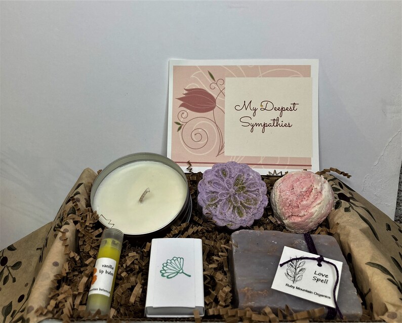 Sympathy Spa Gift Relaxation Gift Memorial Gift Alternative to Flowers Care and Concern Gift Box Thinking Of You Gift Box image 1