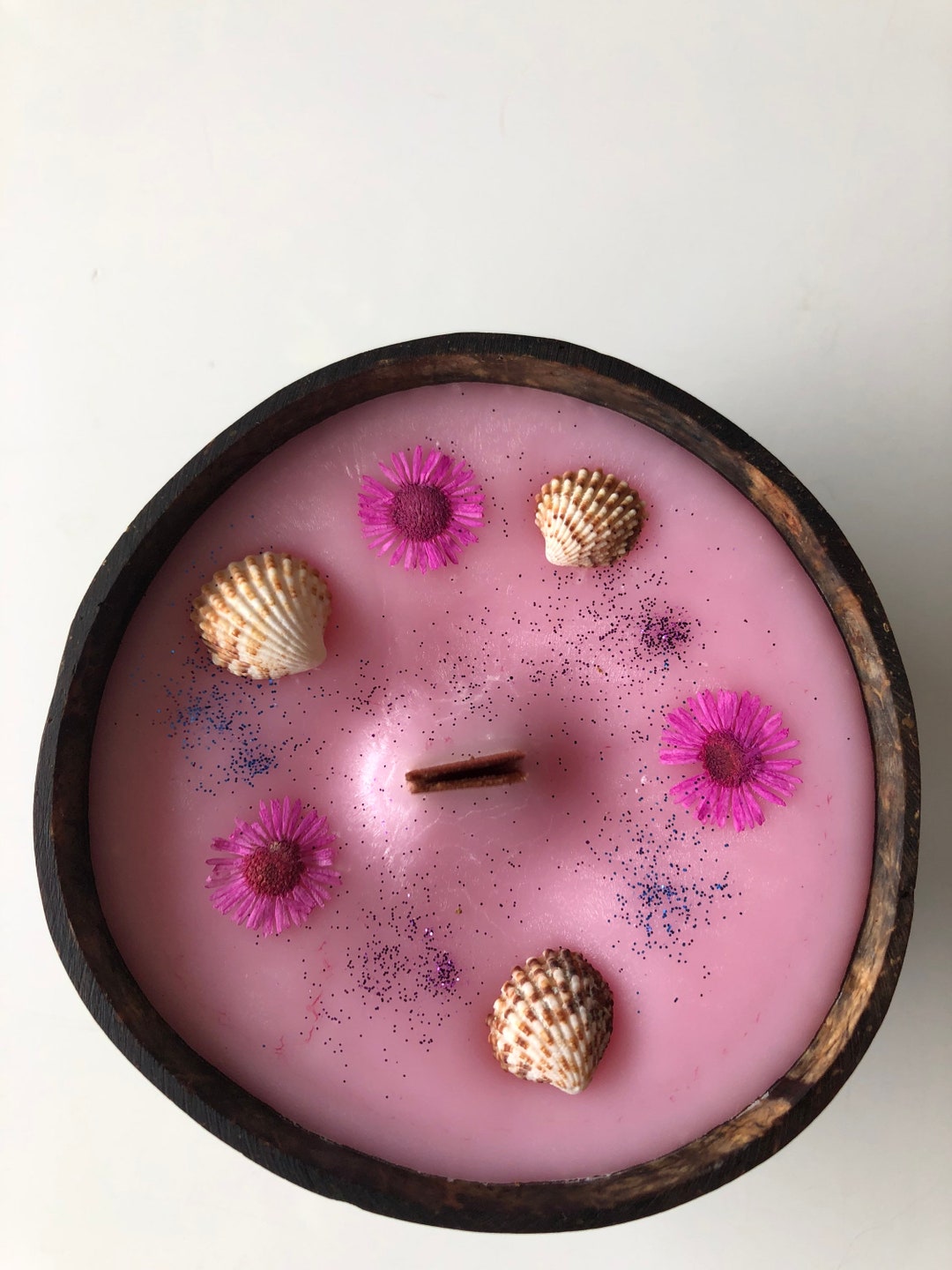Candle mermaid Vibes With Honey Poured in Coconut Etsy