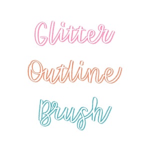 Glitter Outline Procreate Brush