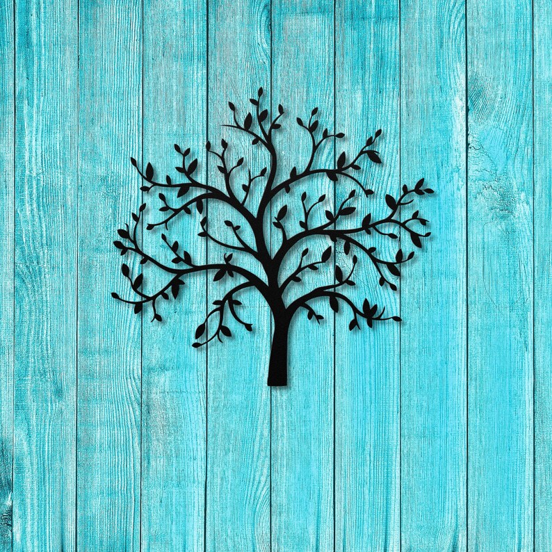 Tree Metal Wall Art, Tree Sign, Tree Wall Decor, Home Decoration, Wall