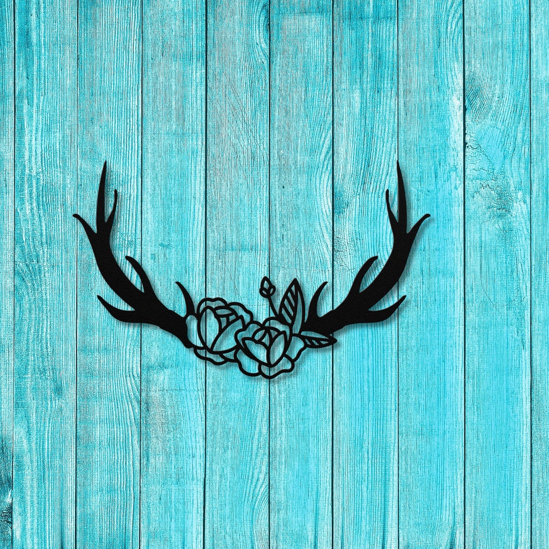 Antler Flowers, Antler Metal Art, Deer Antler, Deer Antler Metal Art