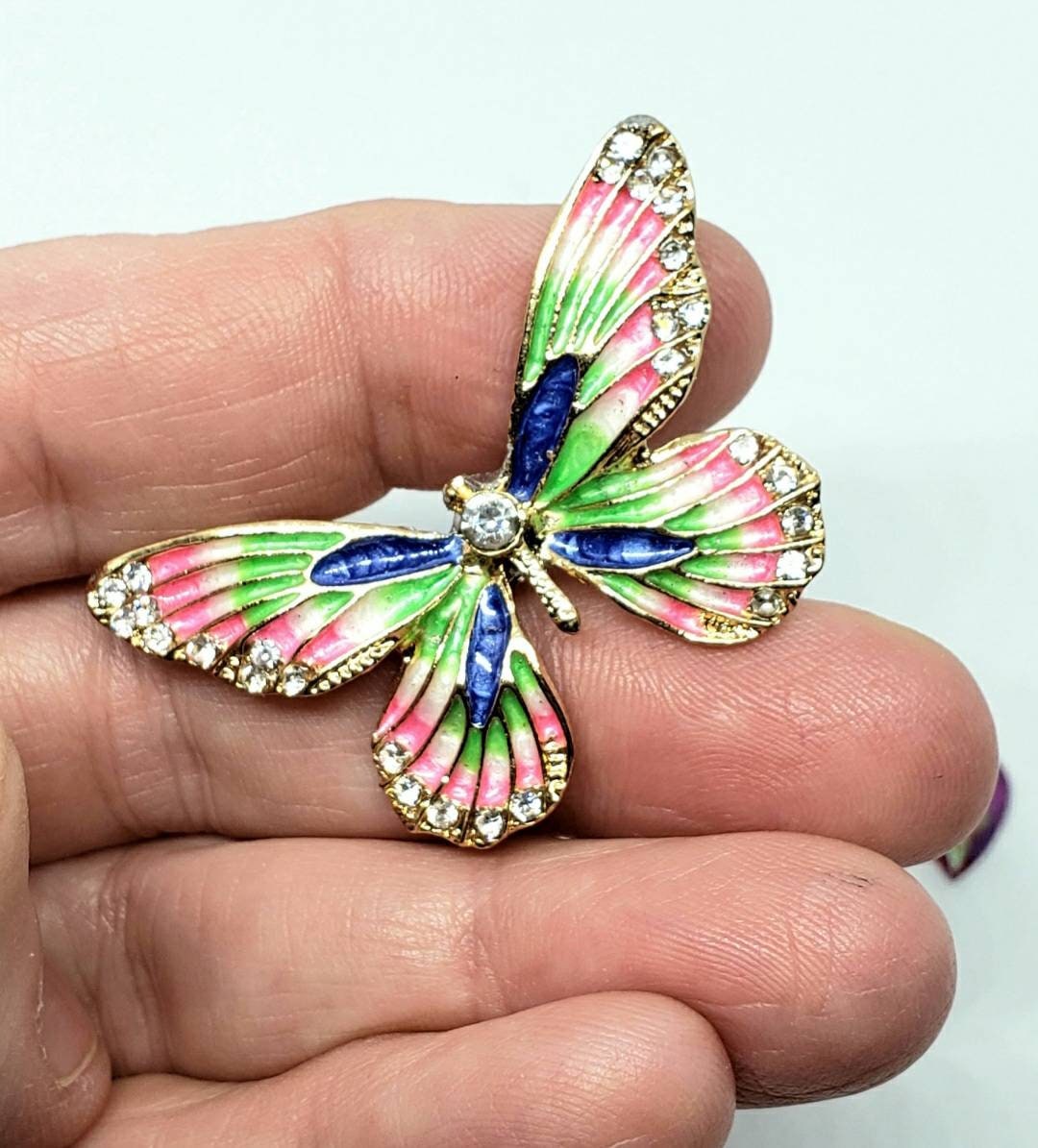 Large Jewel Butterfly Cover Minder Magnet