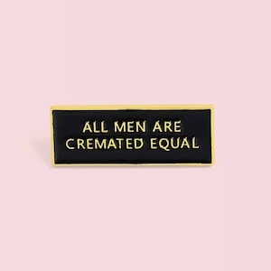 All Men Are Cremated Equal Diamond Painting Cover Minder, Needle Minder, Magnet Funny