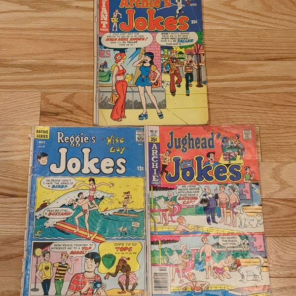Vintage Archie, Reggie & Jughead's Jokes comics: 1968-1978