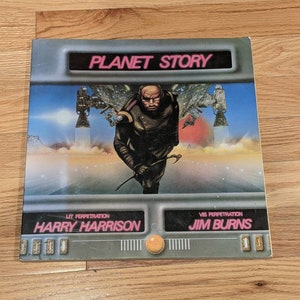 Planet Story: vintage 1979 illustrated sci-fi Harry Harrison Jim Burns