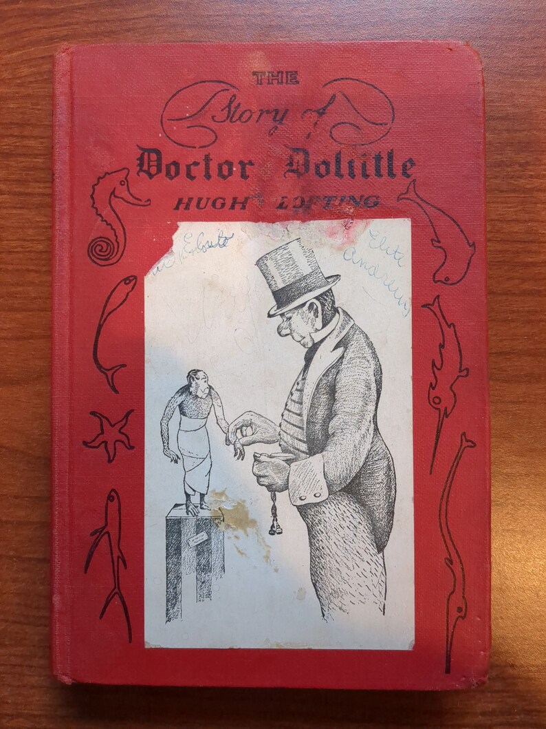 The Story of Doctor Dolittle: c1948 44th impression, hardcover, Hugh Lofting image 1