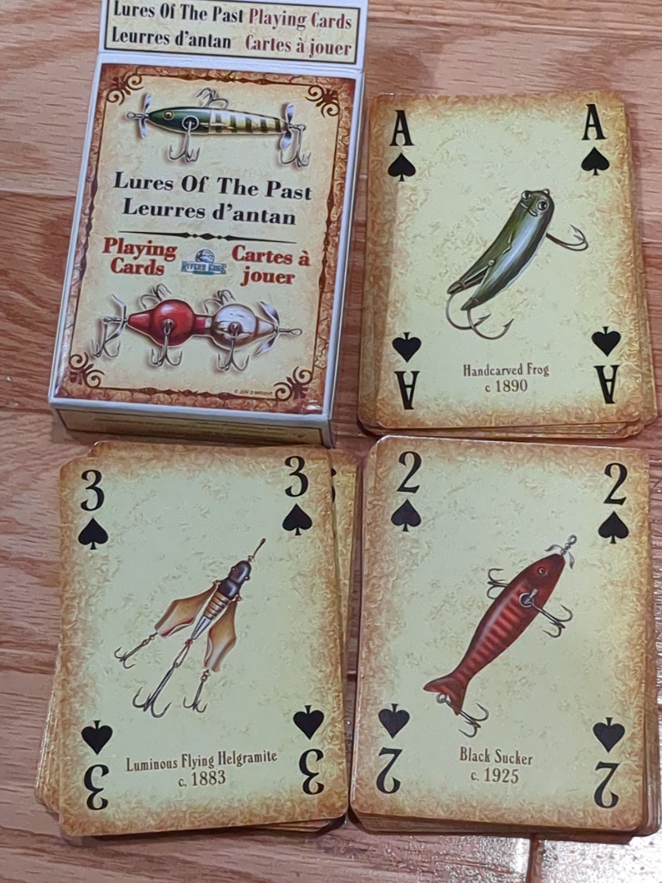 Lures of the Past Deck of Playing Cards Go Fishing 