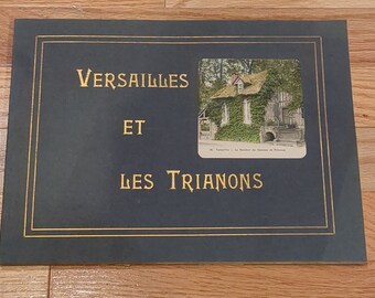 Versailles et les Trianons: antique photo-picture book w/24 frameable scenes--1890's?