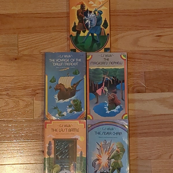 Chronicles of Narnia: 5 books of set Prince Caspian, Dawn Treader, Silver Chair, Magician's Nephew, Last Battle