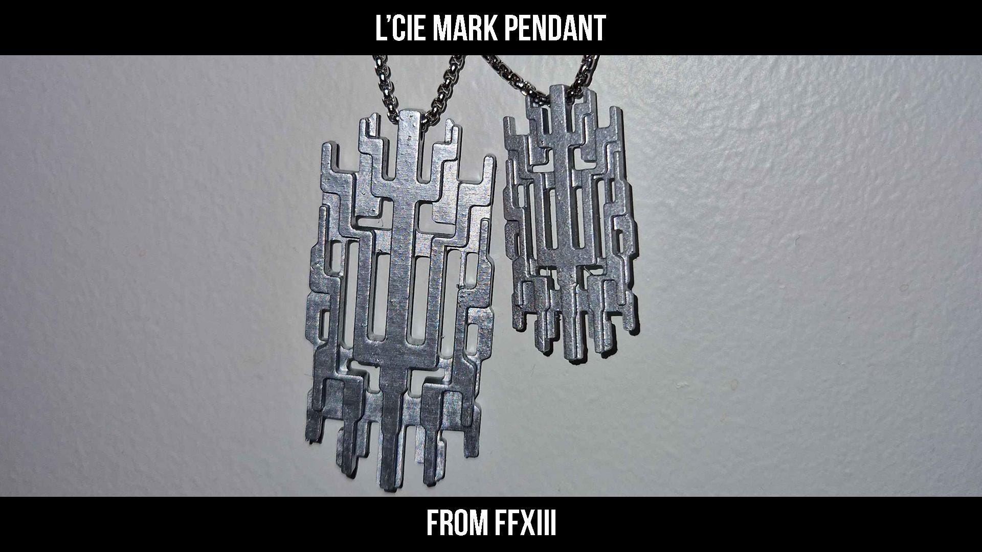FINAL FANTASY ⅩⅢ Silver Pendant l'Cie L'cie Mark Pendant - FFXIII - Etsy