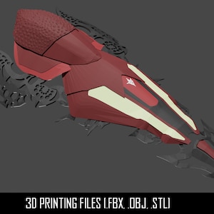 Final Fantasy - Lightning Returns - Night Lotus shield - Files for 3D printing - sliced