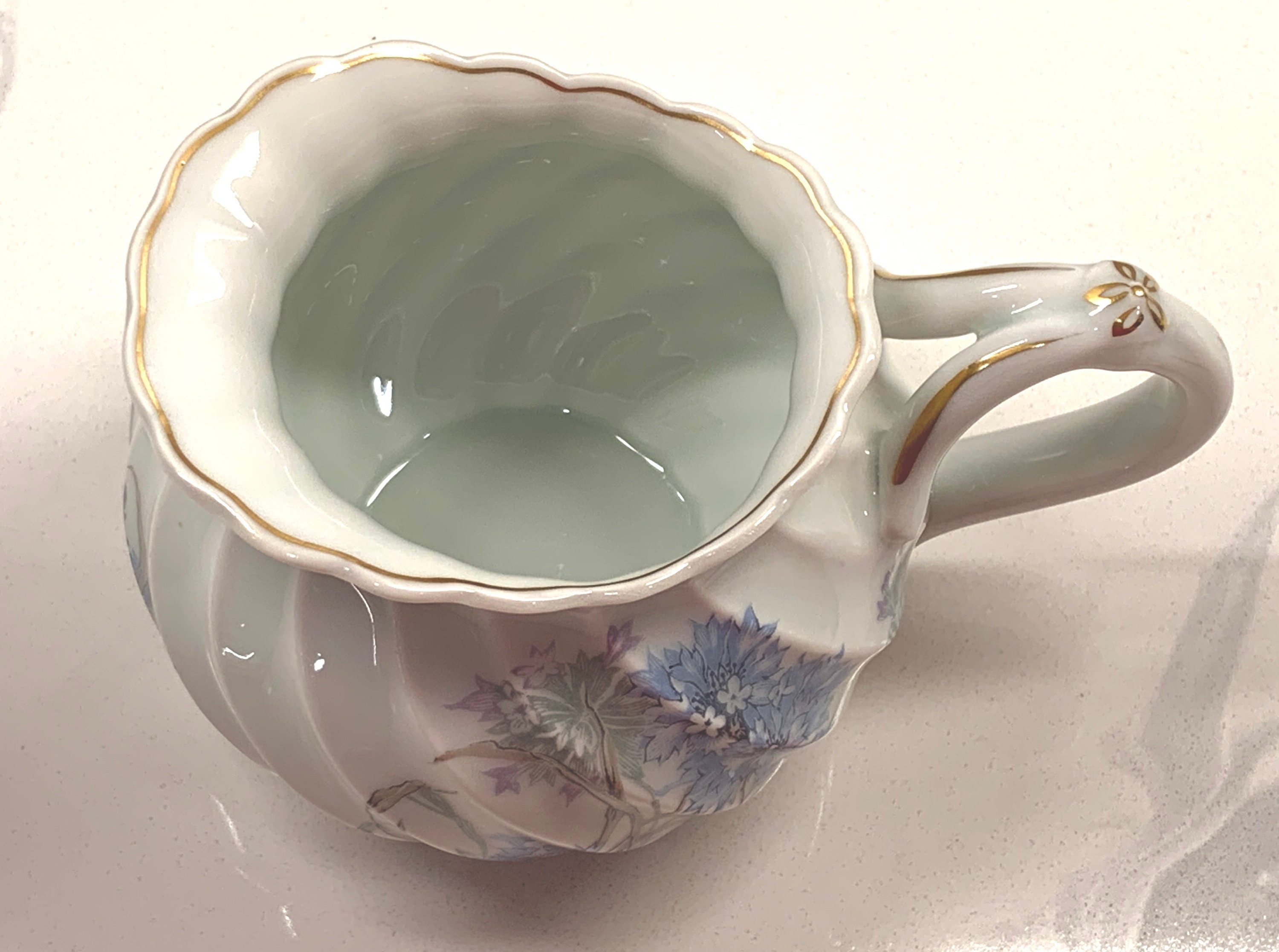 Vintage Haviland Limoges Bergere Creamer blue Flowers With Etsy