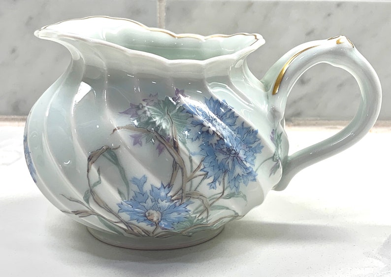 Vintage Haviland Limoges Bergere Creamer blue Flowers With Etsy