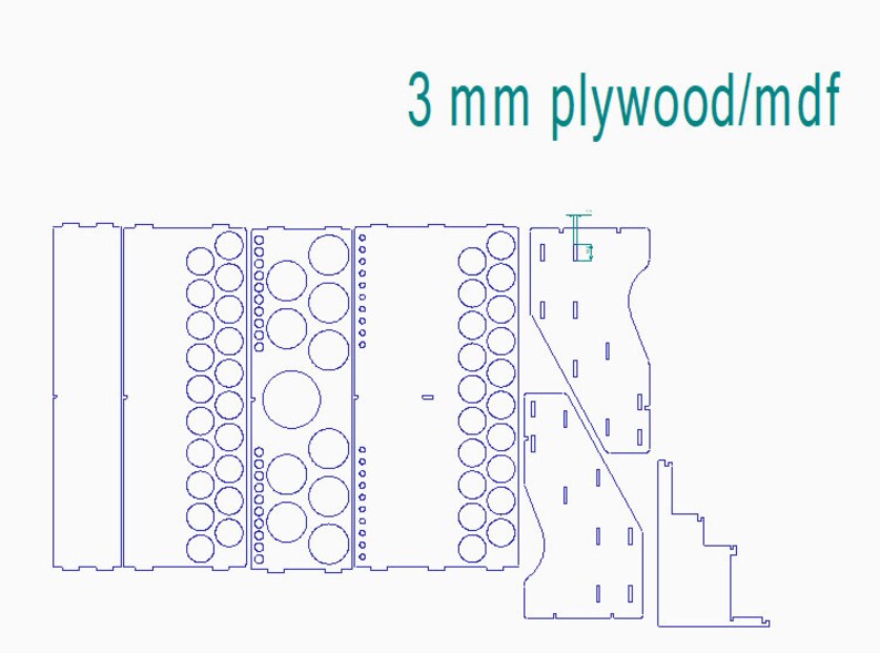 COMBO 2x Paint Racks 3mm for Laser Cutting DXF Etsy