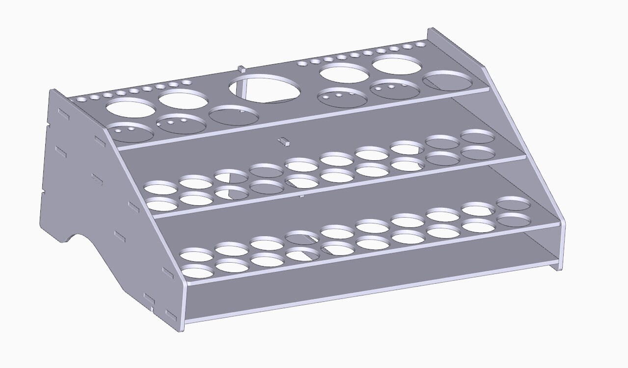 Paint Rack Long 3mm for Laser Cutting DXF Etsy