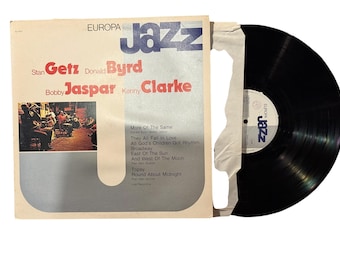 1981 Europa Jazz Getz Byrd Jaspar Clarke EJ-1017 Registrazione dal vivo Lp33 Vinile