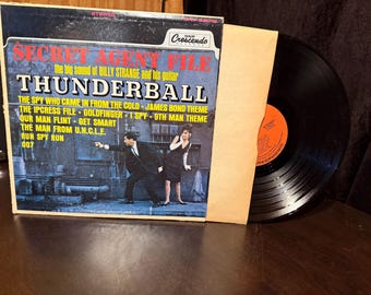 The Secret Agent File LP by Billy Strange vinyl mono 1966 Crescendo Lp33