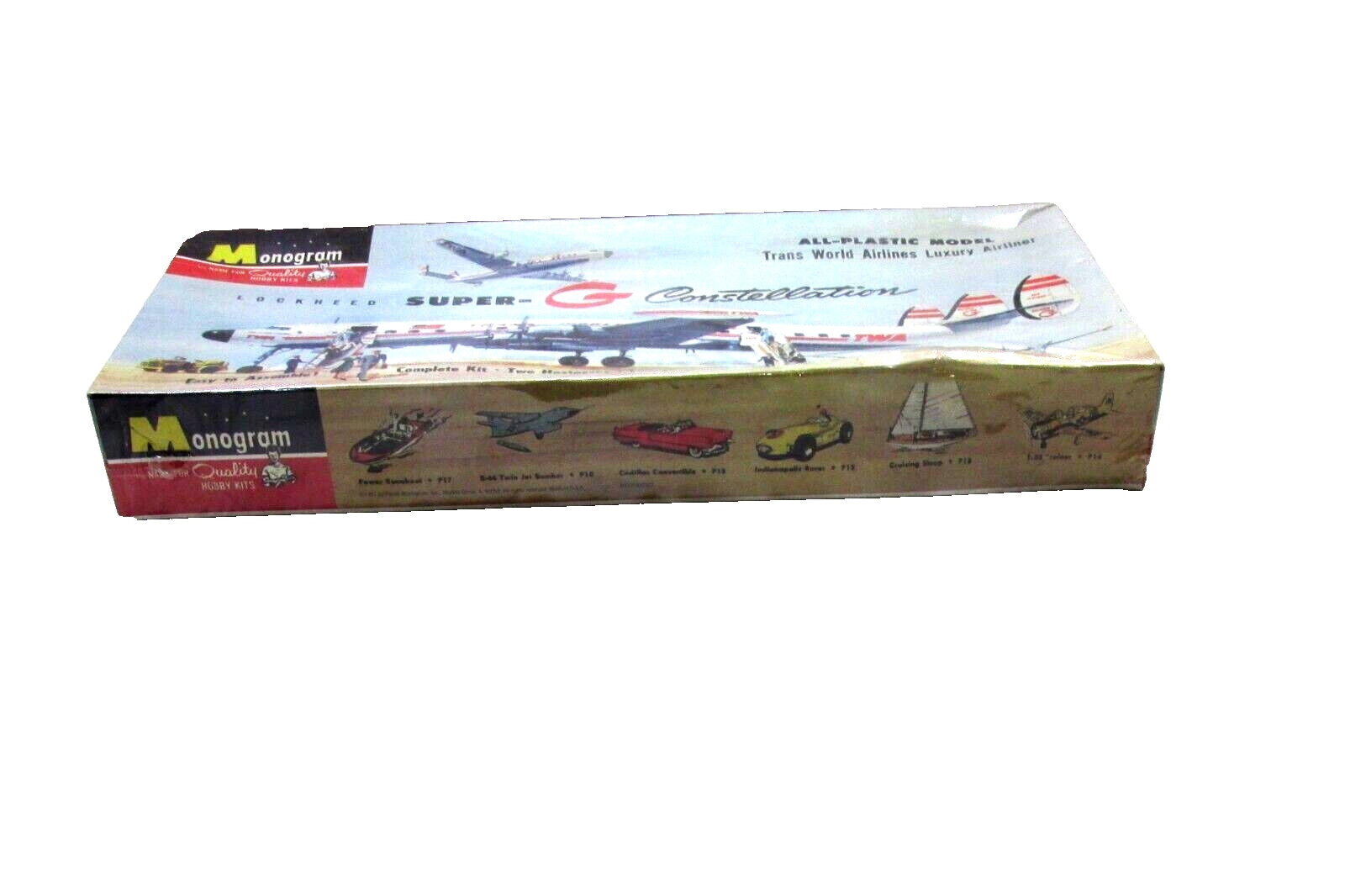 Vintage 1957 Monogram Lockheed Super G Constellation TWA Model Sealed ...