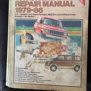 7655 Chiltons Hardcover Truck Van Repair Manual 1979-1986