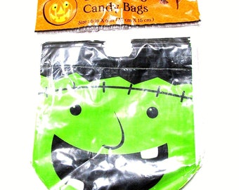 Halloween Frankenstein Monstoer Drawsting Candy Bags 6 x 6 18 count New