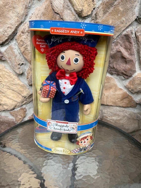 Brass Key Keepsakes Classic Raggedy Andy Porcelain Doll 2005 - Etsy