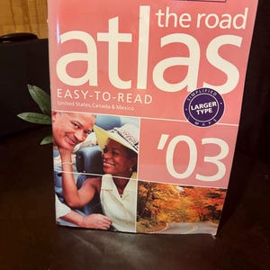 Rand McNally 2003 Vägkarta i stor stil i gott skick