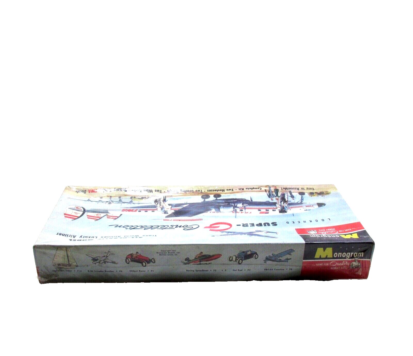 Vintage 1957 Monogram Lockheed Super G Constellation TWA Model Sealed ...
