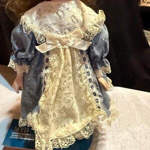 1989 Marian Yu Ariel Heirloom Bisque Porcelain Doll With Stand image 3
