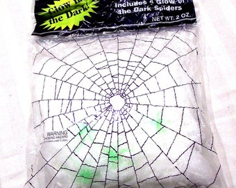 Paper Magic Halloween Dekor Spinnennetze leuchten in den dunklen Spinnen