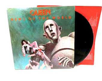 1977 Queen News Of The World LP 33 Elektra Records 6-112 Rock Classic Rock Hard
