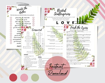 Floral Blush Bridal Shower Bundle