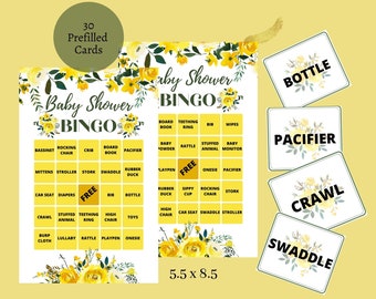 Sunshine Baby Shower Bingo