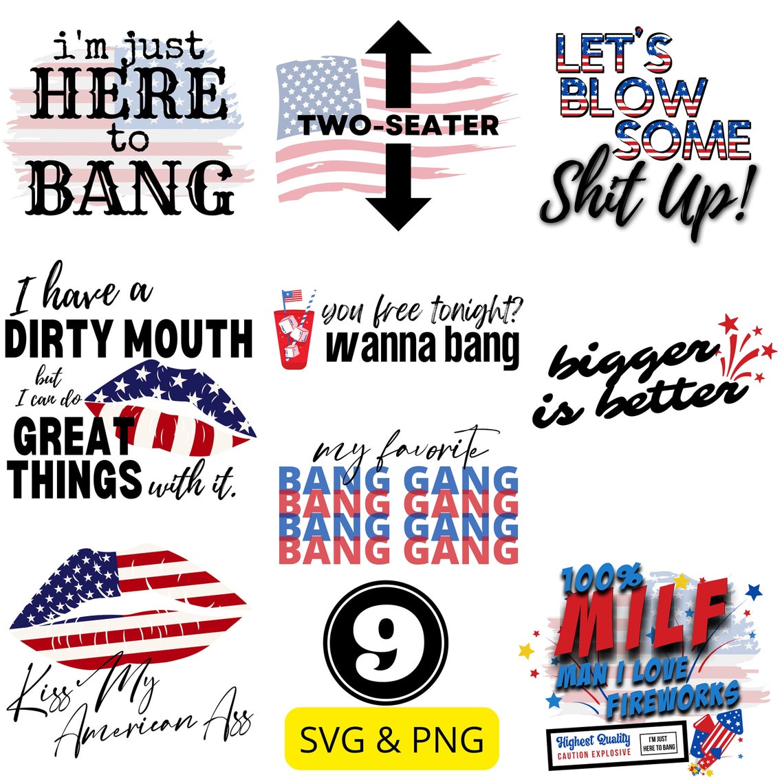 Funny 4th of July SVG 4th of July Svg Bundle INSTANT - Etsy