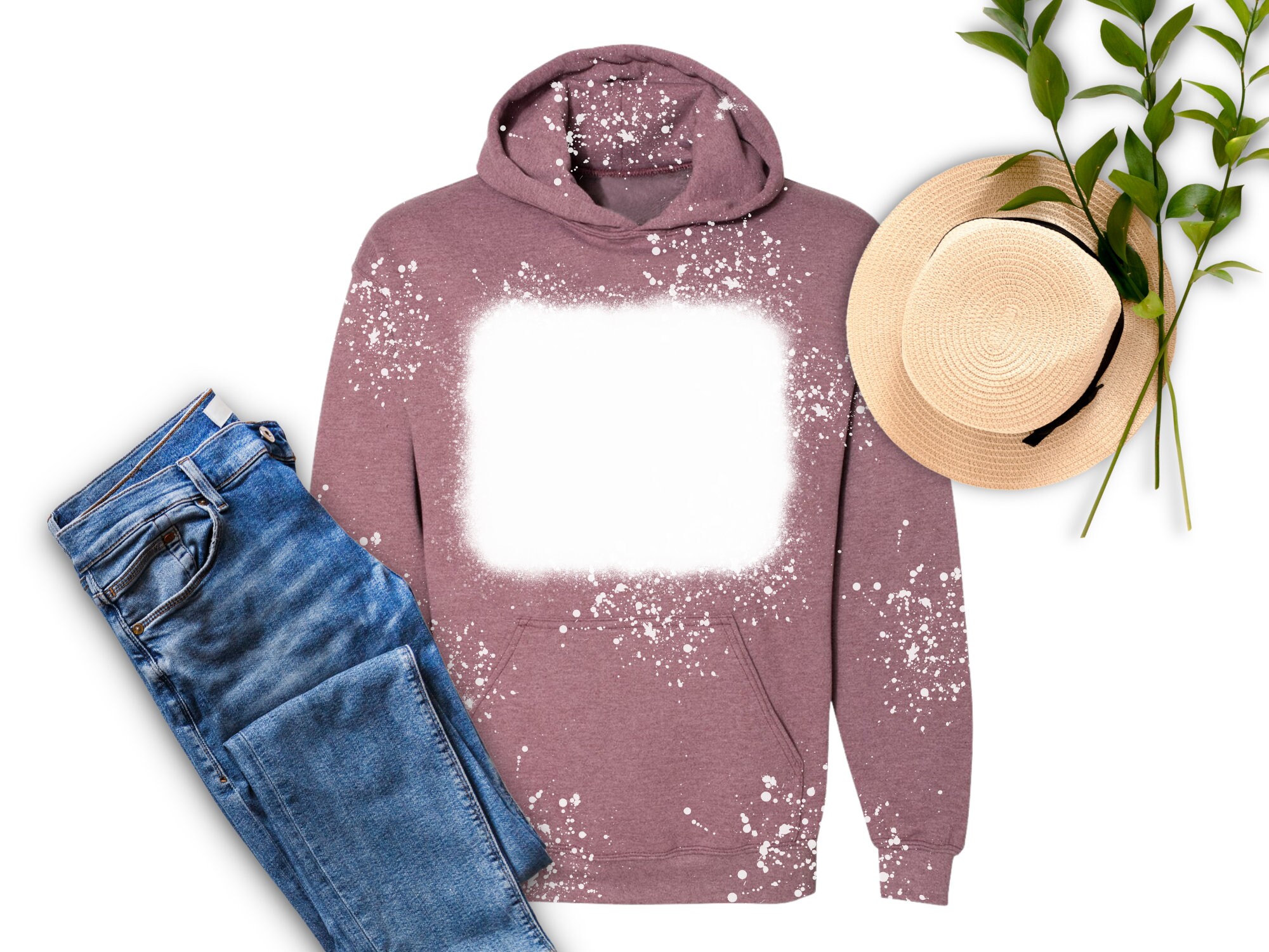 Bleached Fuzzy Hoodie Sublimation Blanks Tie Dye Oversized Etsy