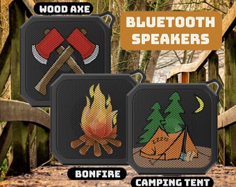 Western Camping Bluetooth Speakers | Wood Axe | Bonfire | Camping Tent