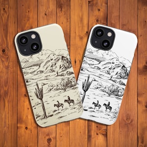 Wild West Desert - All Side Print | iPhone Cases | Google Cases | Samsung Cases - Real Aged Vintage Print